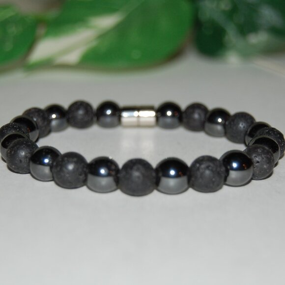 Lava Bracelet,Magnetic Bracelet,Lava and Magnetic Bracelet - Picture 1 of 2